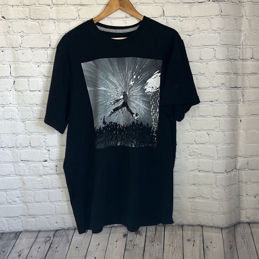 Jordan Mens Black Short Sleeve Jump Man Tshirt size XXL